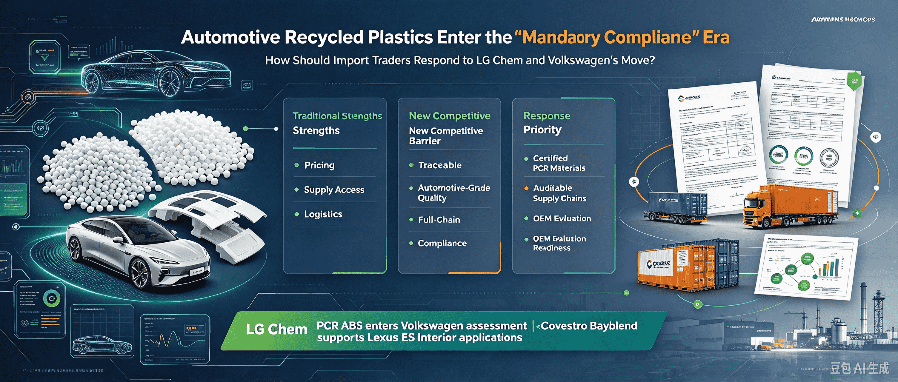 Für recycelte Automobilkunststoffe beginnt die Ära der „Mandatory Compliance“: Wie sollten Importhändler auf den Schritt von LG Chem und Volkswagen reagieren?